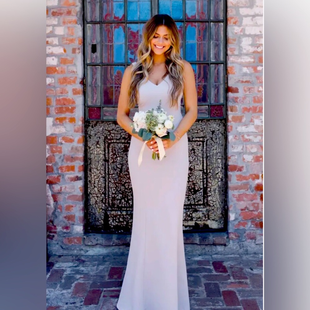 SHOW Me Your MUMU Morgan Show me The Ring Stretch Crepe Bridal Gown